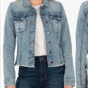 Kut from the kloth fitted denim jacket